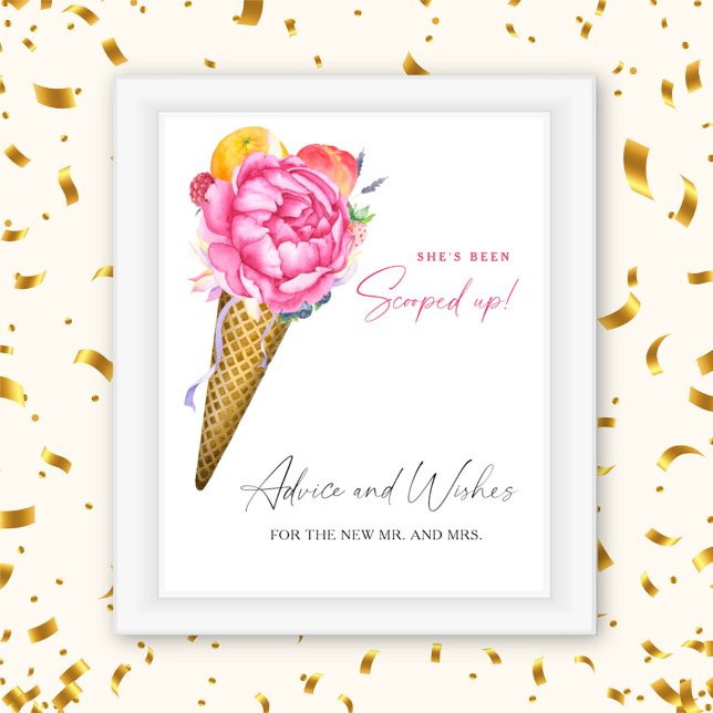 Ice cream - Advice and Wishes for Newlyweds Poster (Creator Uploaded)