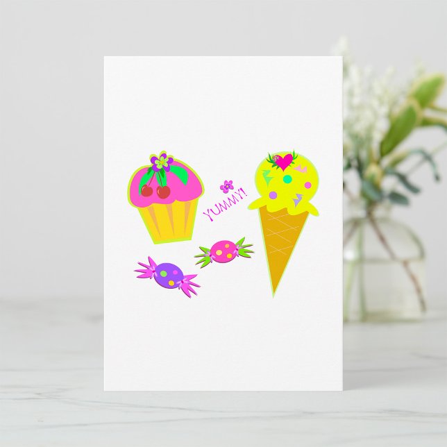 Ice Cream And Cupcake Invitations (Creator Uploaded)