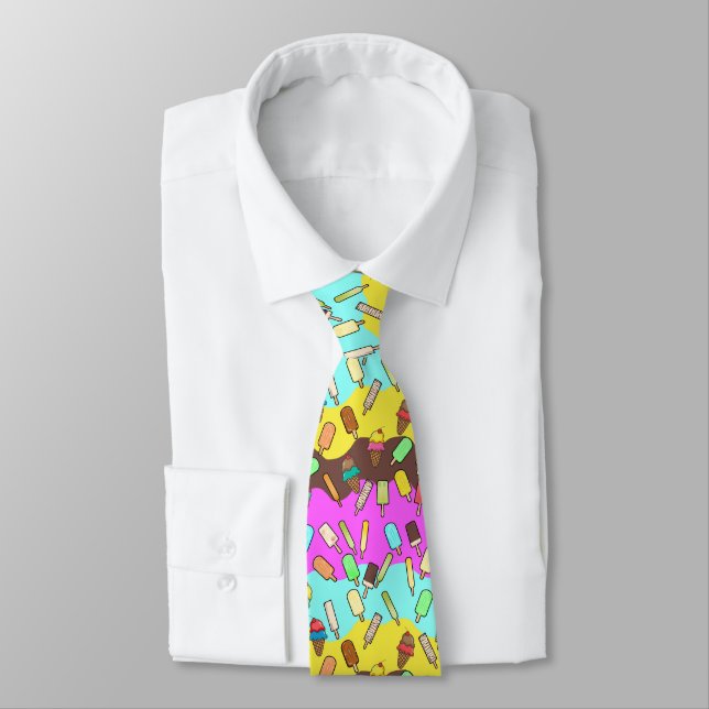 Ice Cream and Ice Cream Cones  Tie (Tied)