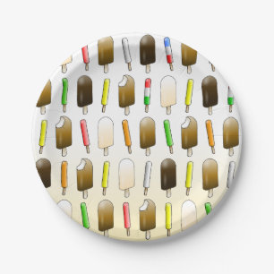 Ice Cream and Ice Pop Paper Plate