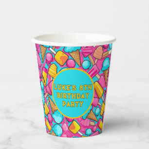 " ICE-CREAM AND POPSICLES PAPER PLATES " CUPS