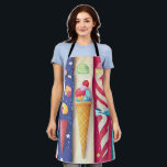 Ice Cream Apron<br><div class="desc">This piece is one of a series of ice cream designs I'm working on. Hopefully,  using this ice cream apron will bring ice cream to you. Feel free to contact me if you have any questions or requests. Thanks.</div>