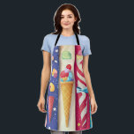 Ice Cream Apron<br><div class="desc">This piece is one of a series of ice cream designs I'm working on. Hopefully,  using this ice cream apron will bring ice cream to you. Feel free to contact me if you have any questions or requests. Thanks.</div>