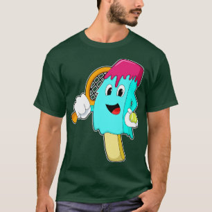 Ice cream at Tennis with Tennis racket T-Shirt