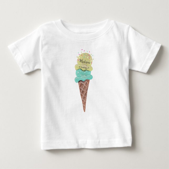 Ice cream | Baby Girl & Boy | T-shirt (Front)