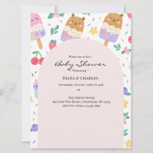Ice Cream Baby Shower Invitation