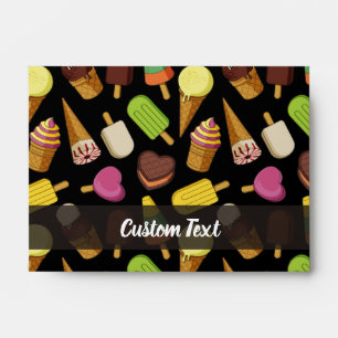 Ice Cream Background Envelope