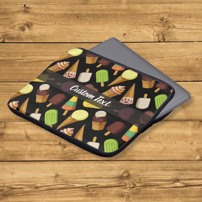 Ice Cream Background Laptop Sleeve (Creator Uploaded)