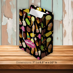 Ice Cream Background Medium Gift Bag