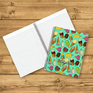 Ice Cream Background Notebook