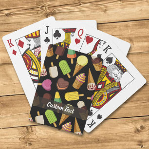 Ice Cream Background Playing Cards