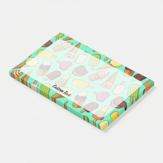 Ice Cream Background Post-it Notes (Angled)