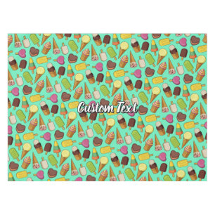 Ice Cream Background Tablecloth