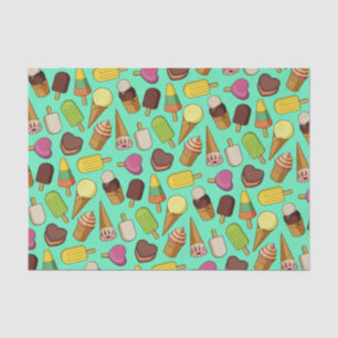 Ice Cream Background Tissue Paper