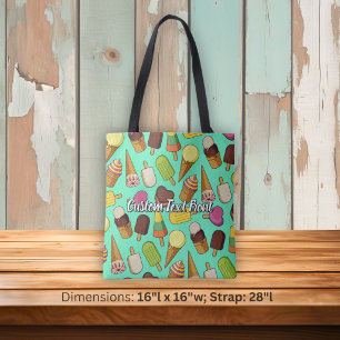 Ice Cream Background Tote Bag