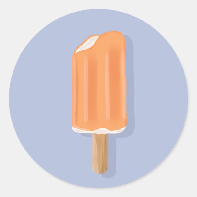 Ice Cream Bar Classic Round Sticker (Front)