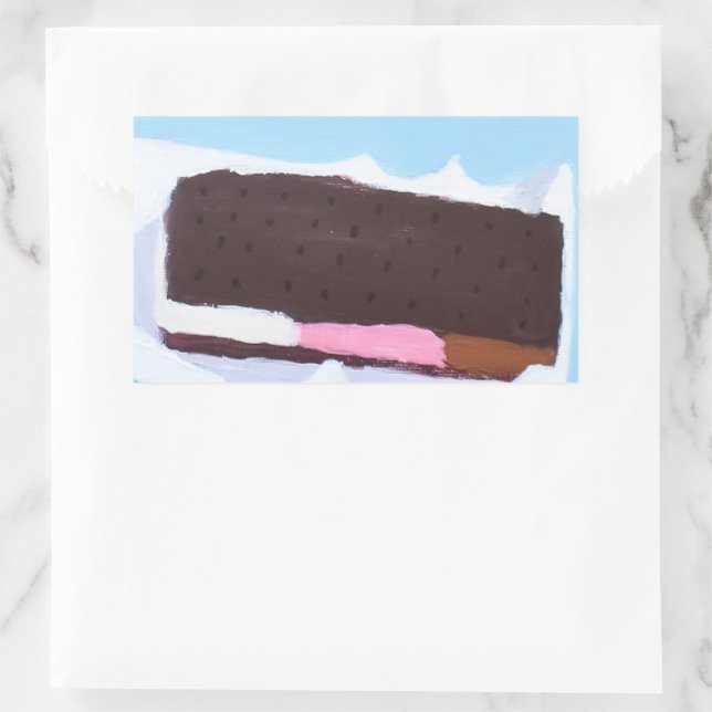 Ice Cream Bar Rectangular Sticker (Bag)