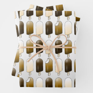 Ice Cream Bars  Wrapping Paper Sheet