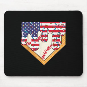 Ice Cream Baseball Shirt - Baseball Shirts For Boy Mouse Pad