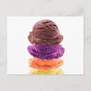 Ice Cream Binge Statement Postcard