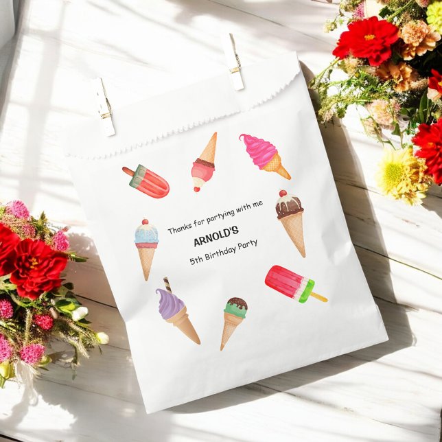 Ice cream birthday bridal shower favour bags (Creator Uploaded)