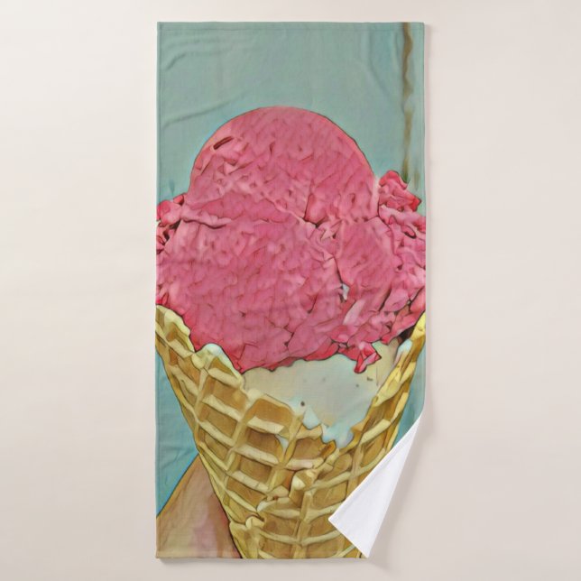 Ice cream birthday gift bath towel set (Bath Towel)