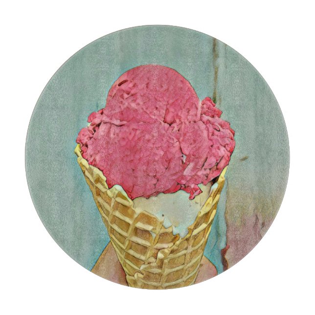 Ice cream birthday gift cutting board (Front)