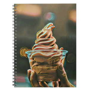 Ice cream birthday gift notebook