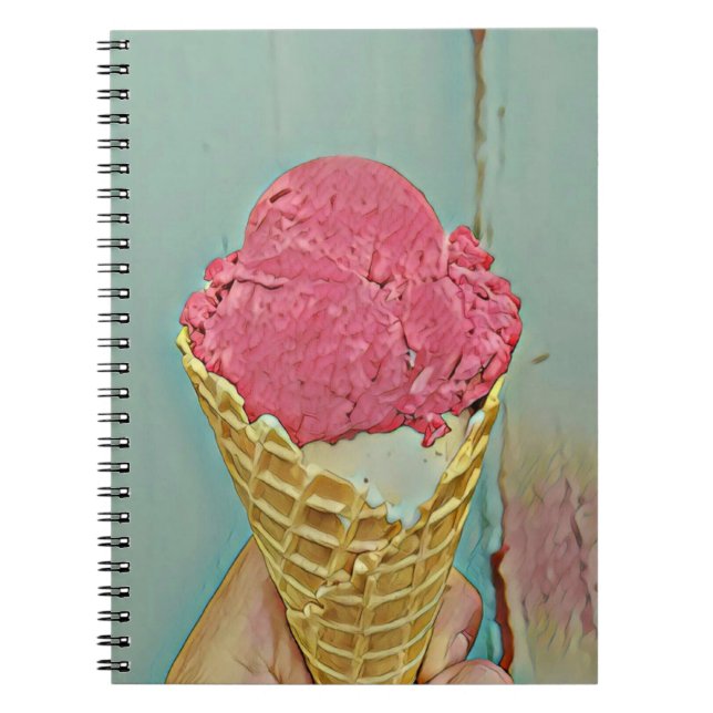 Ice cream birthday gift notebook (Front)