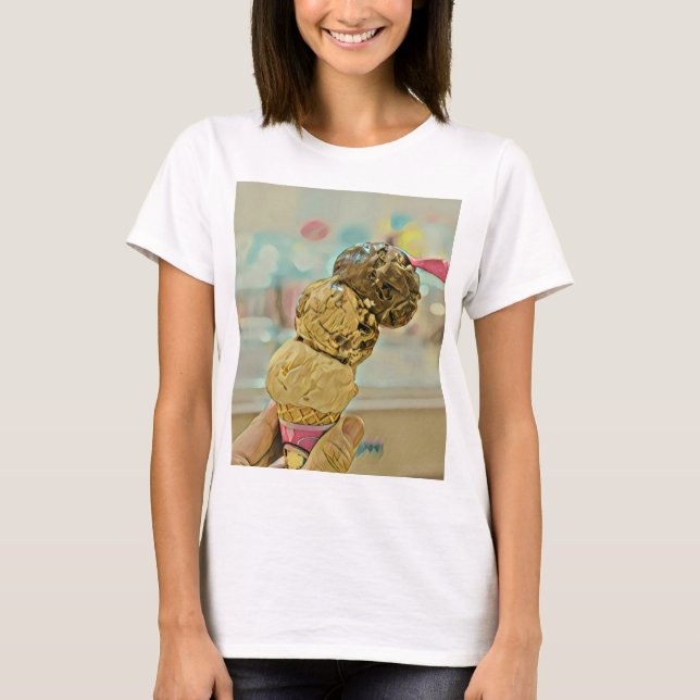 Ice cream birthday gift T-Shirt (Front)
