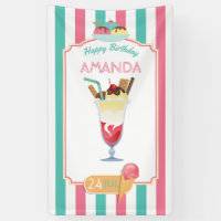 Ice Cream Birthday Party personalised