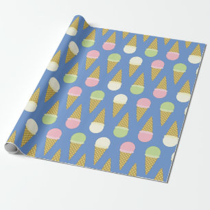 Ice Cream Birthday Party Wrapping Paper
