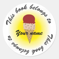ice cream, Booklabel