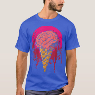 Ice Cream BrainHorror CandyHalloween Party  T-Shirt