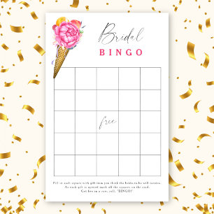 Ice cream - Bridal shower bingo game