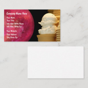 Ice Cream Business Cards