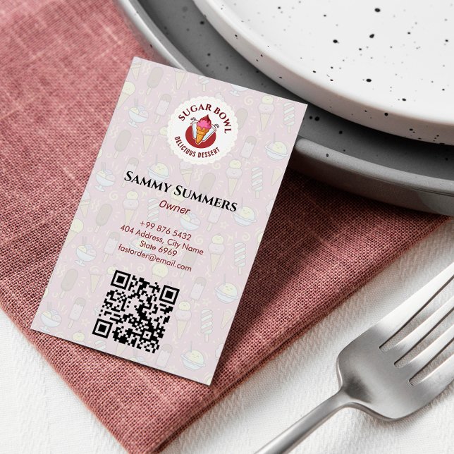 Ice Cream Business | Delicious Dessert Flavours Card (Creator Uploaded)