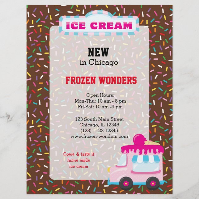 Ice cream business flyer (Front)