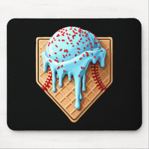 Ice Cream Bysebyll Drip Home Plate Dripping 1 Mouse Pad