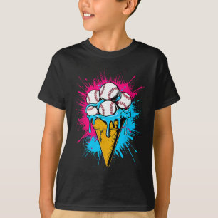 Ice Cream Bysebyll Drip Watercolor Men Youth Boys T-Shirt