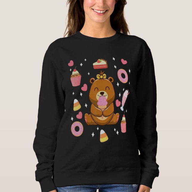 Ice Cream Cake Candy Doughnut Dessert Sweet Tooth  Sweatshirt (Front)
