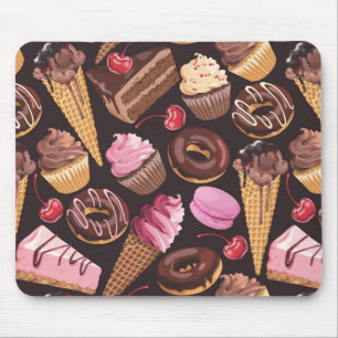 Ice Cream, Cake, Cupcakes and Cheesecake Delight Mouse Pad