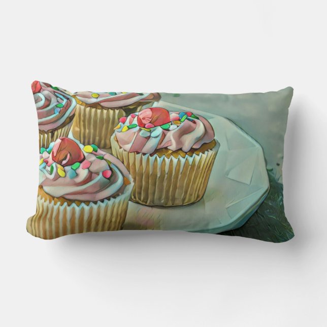 Ice cream cake lumbar cushion (Front)