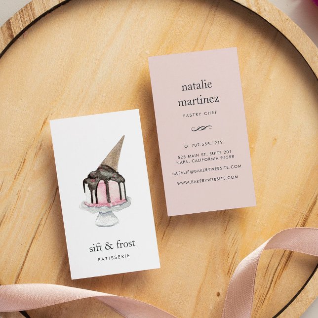 Ice Cream Cake | Vertical Business Card (Creator Uploaded)