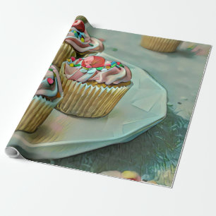 Ice cream cake wrapping paper