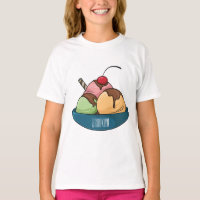 Ice cream cartoon illustration 