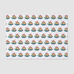 Ice cream cartoon illustration tissue paper