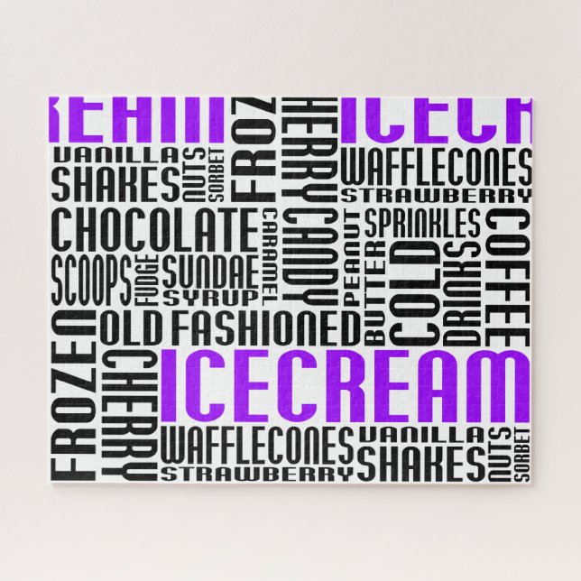 ice cream chit chat jigsaw puzzle (Horizontal)