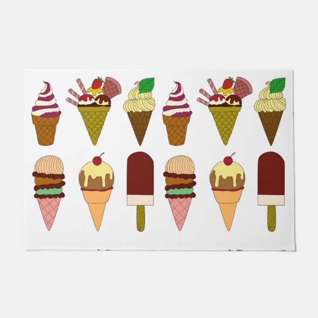 Ice Cream Choice Doormat (Front)