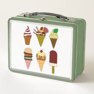 Ice Cream Choice Metal Lunch Box